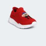 Caliber Shoes Red Sneakers For Juniors ( DAFFY 122 )